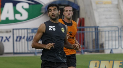 שלו מנשה באימון של נתניה לקראת היריבה ממלטה (אמיר לוי)