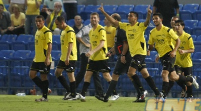 מכבי נתניה חוגגת מול סלימה (אמיר לוי)