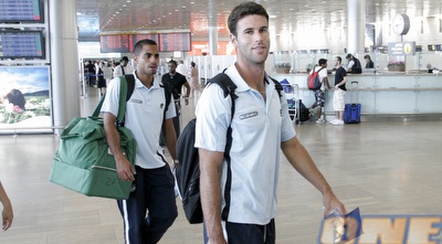 דקל קינן ואייל משומר בדרך לקזחסטן (אמיר לוי)