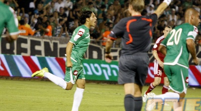 גולסה חוגג. מיד לאחר השער (תומר גבאי)