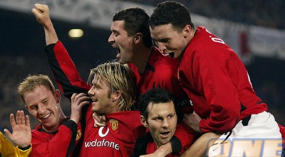 בקהאם בזמנים הטובים במנצ´סטר.  (רויטרס)