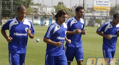 שחקני הנבחרת. הבוקר באימון (תומר גבאי)