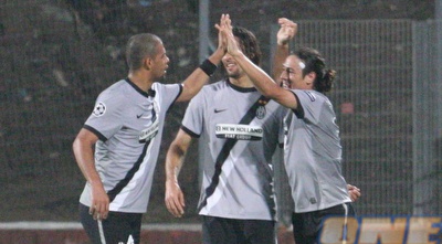 שחקני יובנטוס מאושרים. השיגו 6 מ-6 מול חיפה (עמית מצפה)