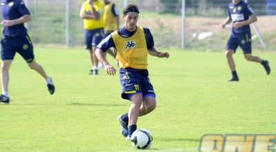 מאור בוזגלו באימון מכבי ת&qout;א. עוקבים אחריו בגרמניה (אור שפונדר)