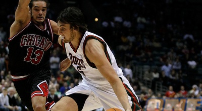 אנדרו בוגוט. סנטר נהדר אך עם נטייה לפציעות (GettyImages)