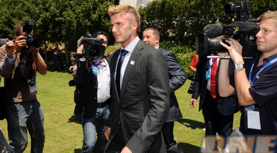 דייויד בקהאם. הקהל באנגליה עוד מעדיף אותו על כריסטיאנו (GettyImages)