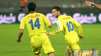 אבידור חוגג את השער. פחות מלוטש מבני דורו (אור שפונדר)