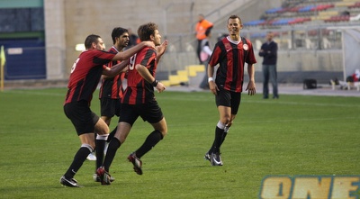 שי אהרון חוגג, כבש גם נגד הפועל כפר סבא (גיא בן זיו)