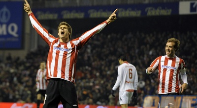 פרננדו יורנטה חוגג. בישל את השער השני (רויטרס)