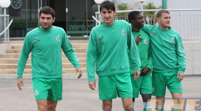 חמלדזה עם דבאלשווילי באימון (עמית מצפה)