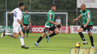 יניב קטן ומוחמד גדיר מול דודי פדלון (עמית מצפה)