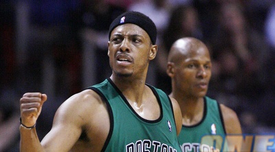 פול פירס חוגג. הסלטיקס ניצחו ביוסטון (רויטרס)