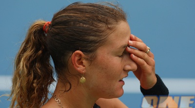 שחר פאר מאוכזבת בתום ההפסד בחצי הגמר (GettyImages)