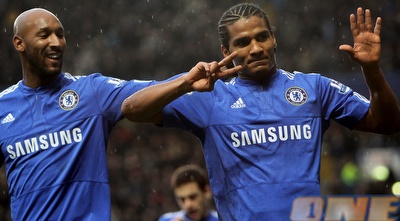 מלודה ואנלקה חוגגים יתרון 0:2 (GettyImages)