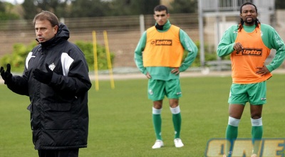 בוקארי ואלישע לוי באימון חיפה (אמיר לוי)