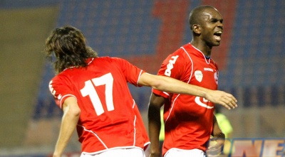 בדש וסוארס חוגגים את שער היתרון (אמיר לוי)