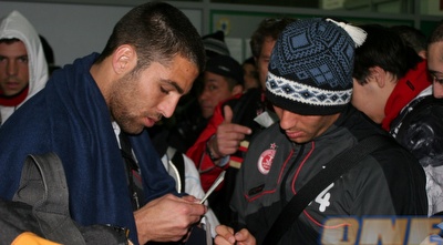 איתי שכטר וגילי ורמוט מנסים להתחמם בקור המקפיא של קאזאן (רועי גלדסטון)