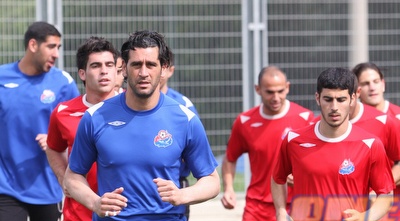 שחקני הפועל חיפה באימון (עמית מצפה)