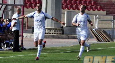 שחקני קרית שמונה חוגגים (אלעד ירקון)