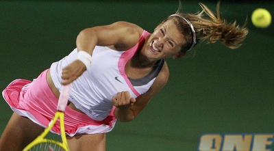 אזרנקה. היא דווקא פתחה ברגל ימין (רויטרס)