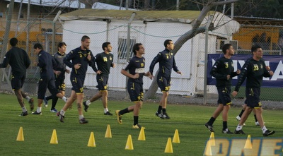 אימון מכבי תל אביב, הערב. מתכוננים להפועל באר שבע (אור שפונדר)