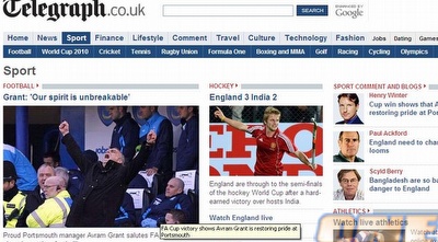 גרנט מקבל פרגונים בתקשורת הבריטית