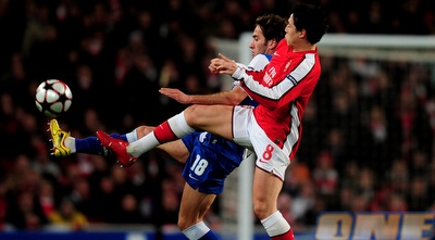 נאסרי מול קוהליו. ארסנל שולטת במגרש (GettyImages)