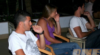 שחר צוברי ופלאביה טרטאליני בבילוי לילי באילת (קובי אליהו)