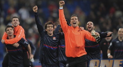 שחקני ליון (GettyImages) שחקני ליון (GettyImages)