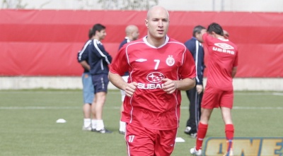 ווצ´יצ´ביץ´ באימון הפועל (רועי גלדסטון)