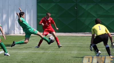 נוער: מכבי חיפה מול הפועל תל אביב משה סולימנוב (עמית מצפה)