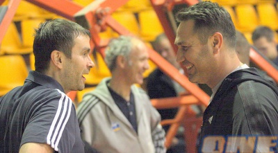 גיא גודס ולוקה פביצ&acute;ביץ&acute;.  (איתמר יצחקי)