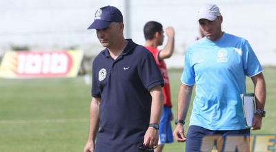 פרדי דוד. בירך את הקבוצה לרגל חג הפסח (עמית מצפה)