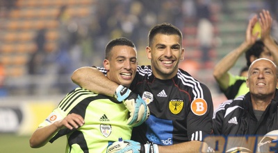 איינבנדר עם הרוש. השחקן הצעיר צפוי לפתוח (גיא בן זיו)