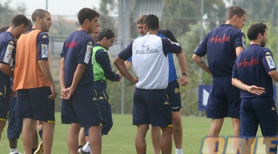 אימון הבוקר של מכבי תל אביב, היום (אור שפונדר) אימון הבוקר של מכבי תל אביב, היום (אור שפונדר)