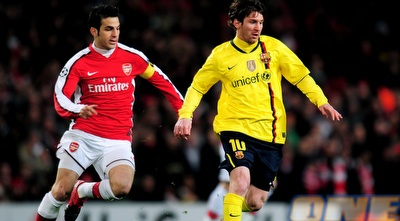 מסי מול פברגאס (GettyImages) מסי מול פברגאס (GettyImages)