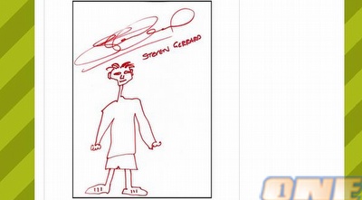 ג´רארד - לפחות הוא דאג לתת קרדיט לספונסר על הנעליים