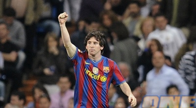 מסי חוגג שער (רויטרס)