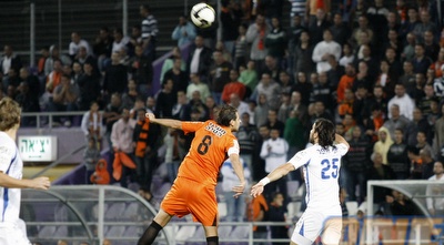 אסי בלדוט וגולן חרמון עולים לכדור גובה (שי לוי)