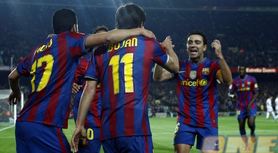 ברצלונה חוגגת (רויטרס) ברצלונה חוגגת (רויטרס)