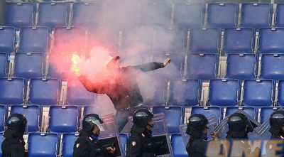 אוהדים רומא לאציו (GettyImages)