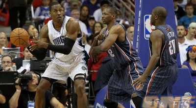 דווייט האוורד מול הבובקאטס. ניצחו גם בלעדיו (GettyImages) דווייט האוורד מול הבובקאטס. ניצחו גם בלעדיו (GettyImages)