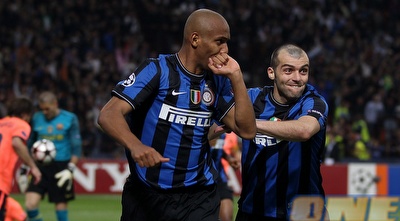 מייקון ופאנדב חוגגים על חשבון ברצלונה (GettyImages) מייקון ופאנדב חוגגים על חשבון ברצלונה (GettyImages)