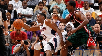 ג´ו ג´ונסון מול מילווקי. 27 נקודות לגארד של ההוקס (GettyImages) ג´ו ג´ונסון מול מילווקי. 27 נקודות לגארד של ההוקס (GettyImages)