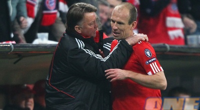 ואן חאל עם רובן בבאיירן. עכשיו יפגשו בנבחרת (GettyImages)