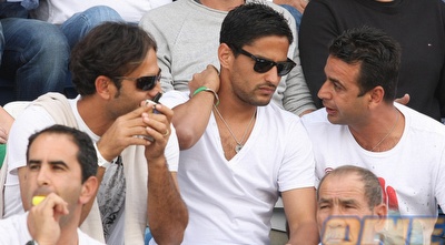 ברק יצחקי הגיע לצפות בקבוצת נעוריו (דרור עינב)