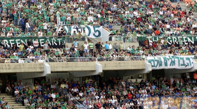 היציע בכפ&qout;ס. שתי קבוצות עם קהל של ליגת-העל (דרור עינב)