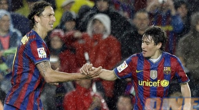 זלאטן איברהימוביץ´ מברך את בוז´אן קרקיץ´ (רויטרס)