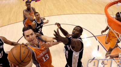 נאש בדרך לעוד סל הבוקר  (GettyImages)