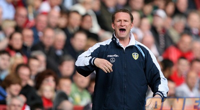 סימון גרייסון מאמן לידס. ניצחון ולנוח (GettyImages)